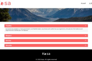 Site Kasa - Page A-Propos avec les valeurs Site Kasa - Page A-Propos avec les valeurs