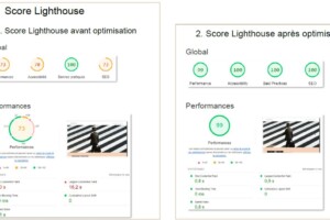 Site Nina Carducci - Aptimisation performance avec Lighthouse (avant / après) Site Nina Carducci - Aptimisation performance avec Lighthouse (avant / après)