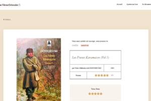 Site Vieux Grimoire - Page de modification et suppression de livre Site Vieux Grimoire - Page de modification et suppression de livre