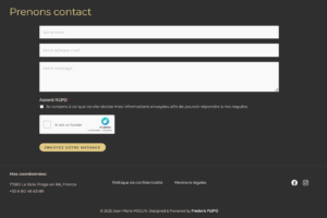 Site JM-Meslin - Formulaire de contact et bas de page Site JM-Meslin - Formulaire de contact et bas de page
