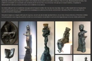 Site JM-Meslin - Sculptures bronze Site JM-Meslin - Sculptures bronze